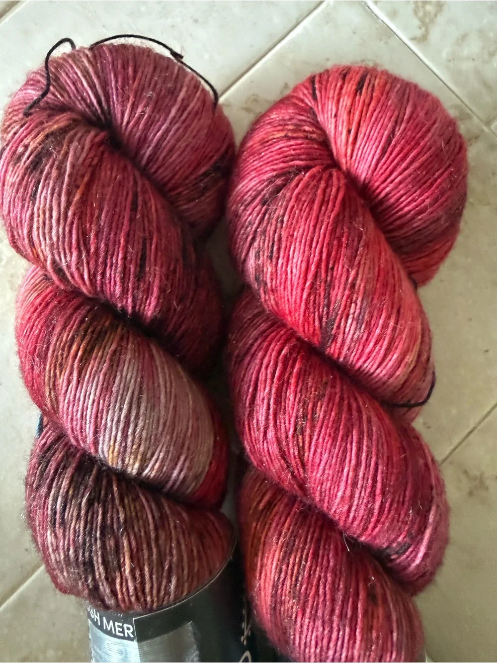 MadTosh Hand Dyed Yarn - Variegated Berry Red - Ago